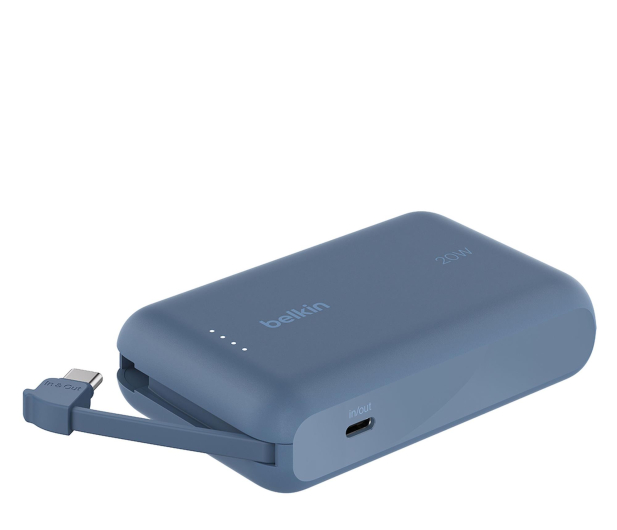 Belkin Powerbank 10 000 mAh, 20W, wbudowany kabel USB-C, nie - 1330461 - zdjęcie